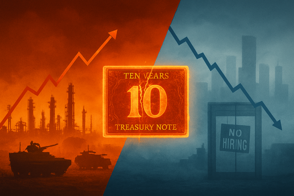 Yields in Conflict: The Tug-of-War Between War-Driven Inflation and a Shaking Labor Market