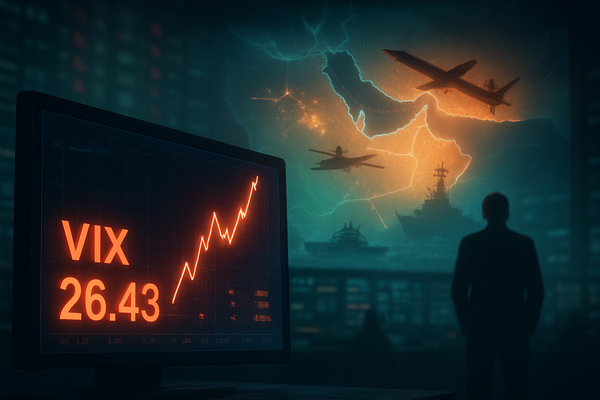 Fear Returns to Wall Street: VIX Soars to 26.43 as US-Iran Conflict Ignites Geopolitical Firestorm