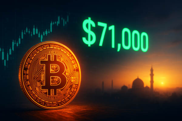Digital Gold or High-Beta Tech? Bitcoin Reclaims $71,000 as Middle East De-escalation Sparks Global Relief Rally