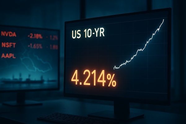 Yield Shock: US 10-Year Treasury Hits 4.214% as Iran Conflict Ignites Inflation Fears