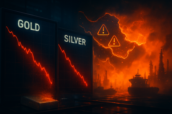 Precious Metals Panic: Gold and Silver Plunge as Middle East Energy War Ignites Inflation Fears