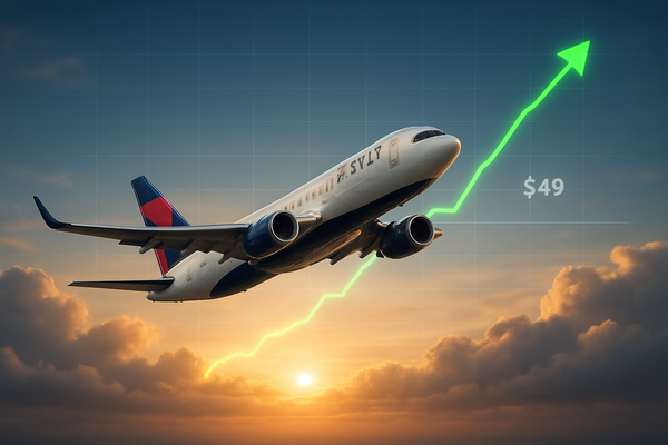 Delta Air Lines Defies Fuel Volatility as Stock Rockets Past Critical $49 Resistance
