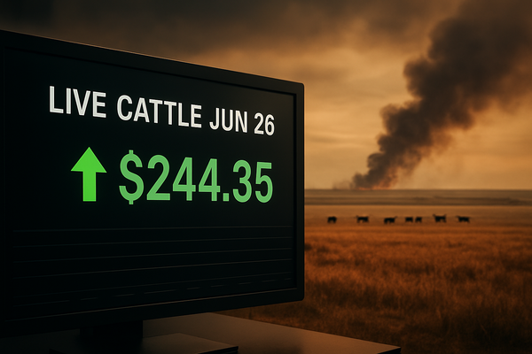 Beef Market Braces for Record Highs: June Cattle Futures Breach $244 Amidst Wildfires and Labor Strife